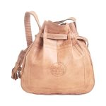 Cartera Bolso de cuero mediano marroquí camel