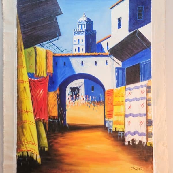 Pintura Marroquí - Chefchaouen 70x86 cm